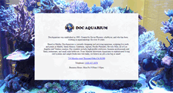 Desktop Screenshot of docaquarium.com