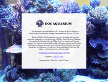 Tablet Screenshot of docaquarium.com